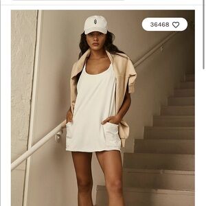 white free people hot shot mini dress